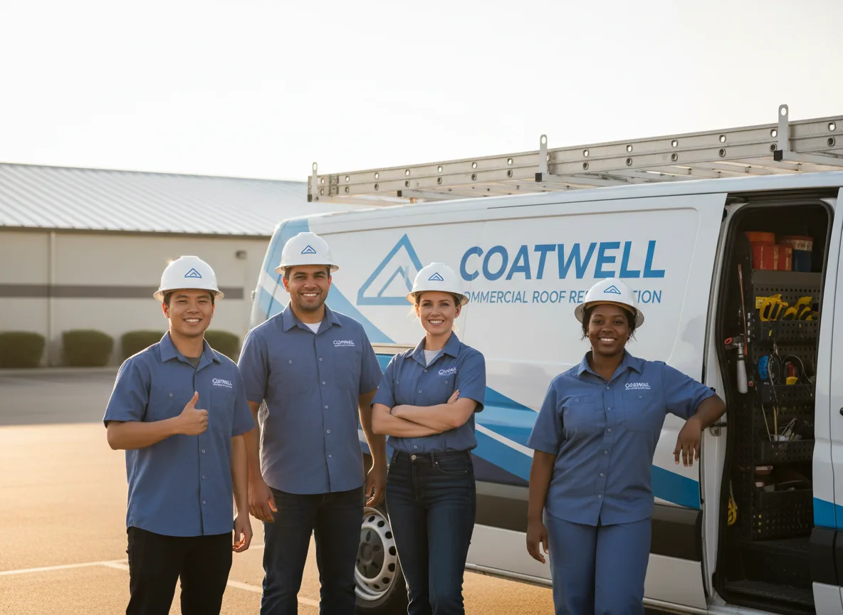 Commercial roof coating company in Gile, WI