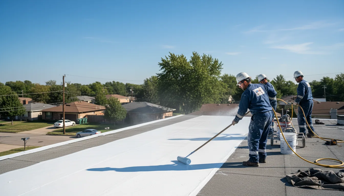 Commercial roof coating in Gile, WI near me